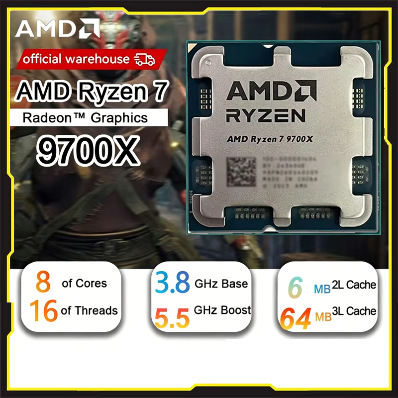 Pc Gaming Ryzen - โปรเซสเซอร์ AMD Ryzen 7 9700X 8
