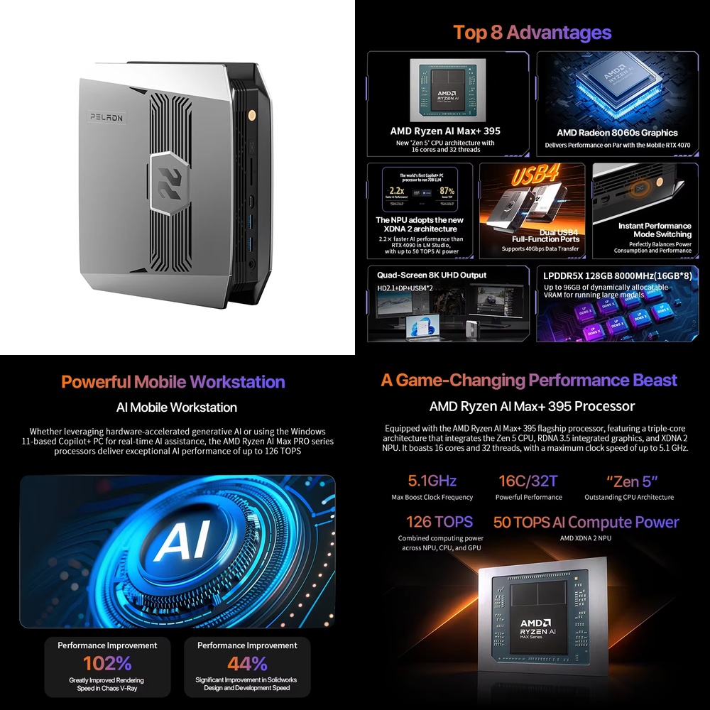 Pc Gaming Ryzen - OpenClaw Ryzen AI Max+ 395 มินิพีซี