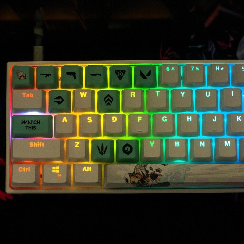 คีย์แคปธีม VALORANT แบบปรับแต่ - Pc Gaming Valorant บทวิจารณ์และราคา
