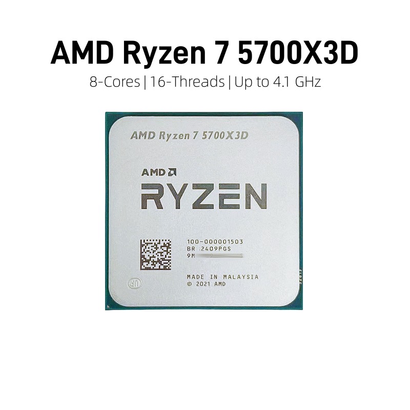 ซีพียู AMD Ryzen 7 5700X3D สำห - Pc Gaming Rtx 4060 บทวิจารณ์และราคา