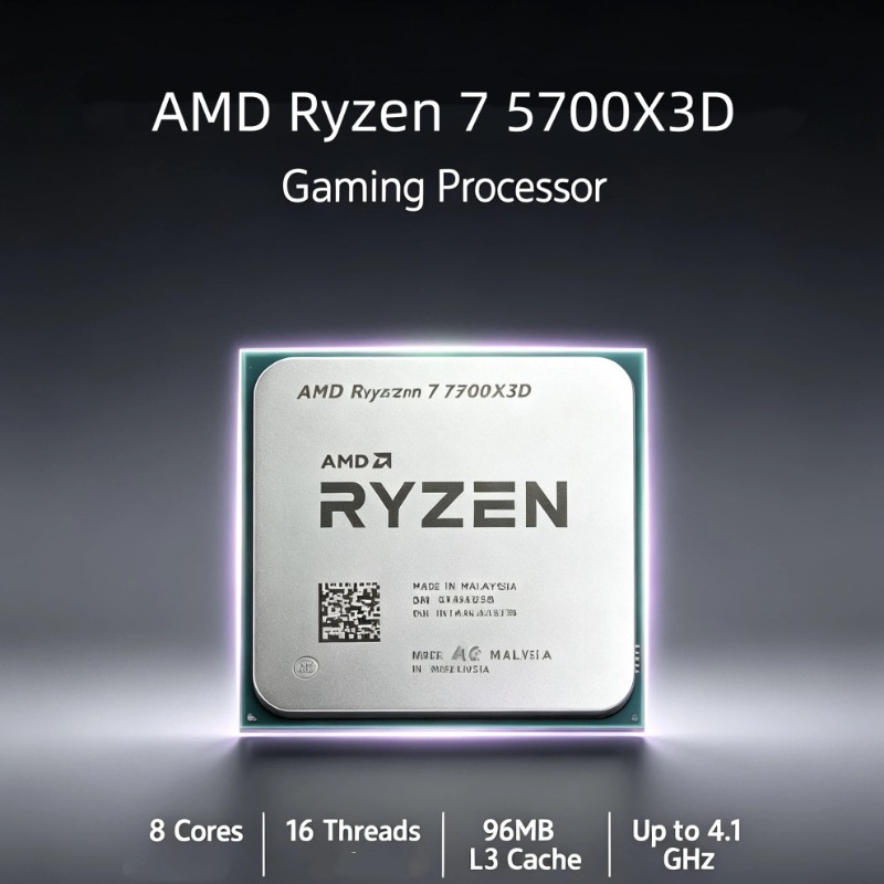 ซีพียู AMD Ryzen 7 5700X3D สำห - Pc Gaming Rtx 4060 บทวิจารณ์และราคา