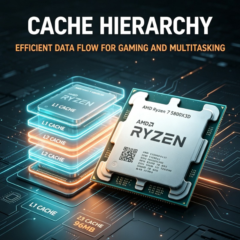 Ryzen 7 5800X3D โปรเซสเซอร์สำห - Pc Gaming Ryzen บทวิจารณ์และราคา