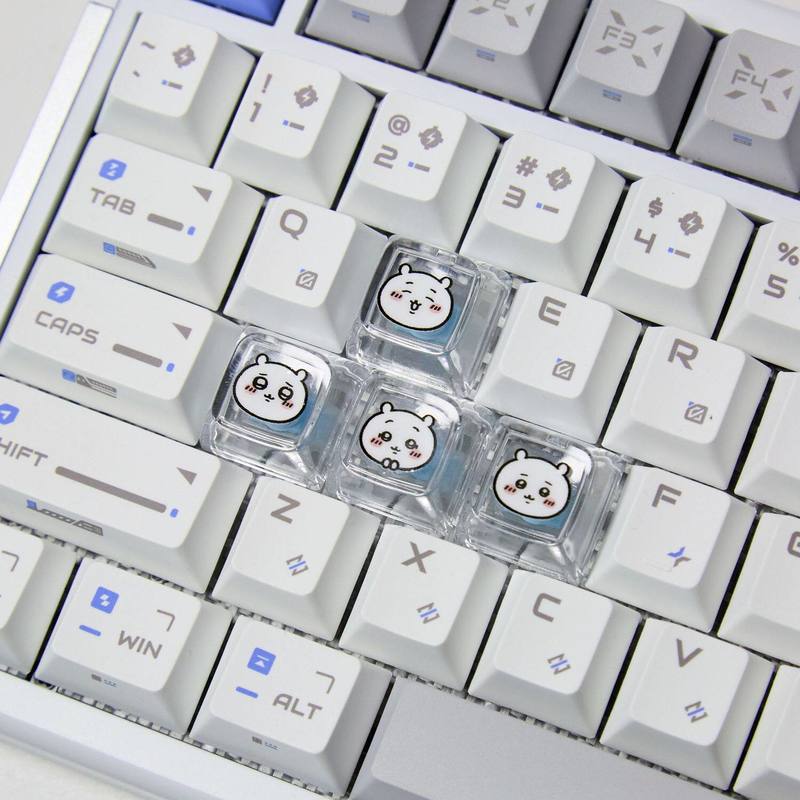 ชิคาวะ 4 ชิ้น คีย์แคปแบบโปร่งแ - Pc Gaming Aesthetic บทวิจารณ์และราคา