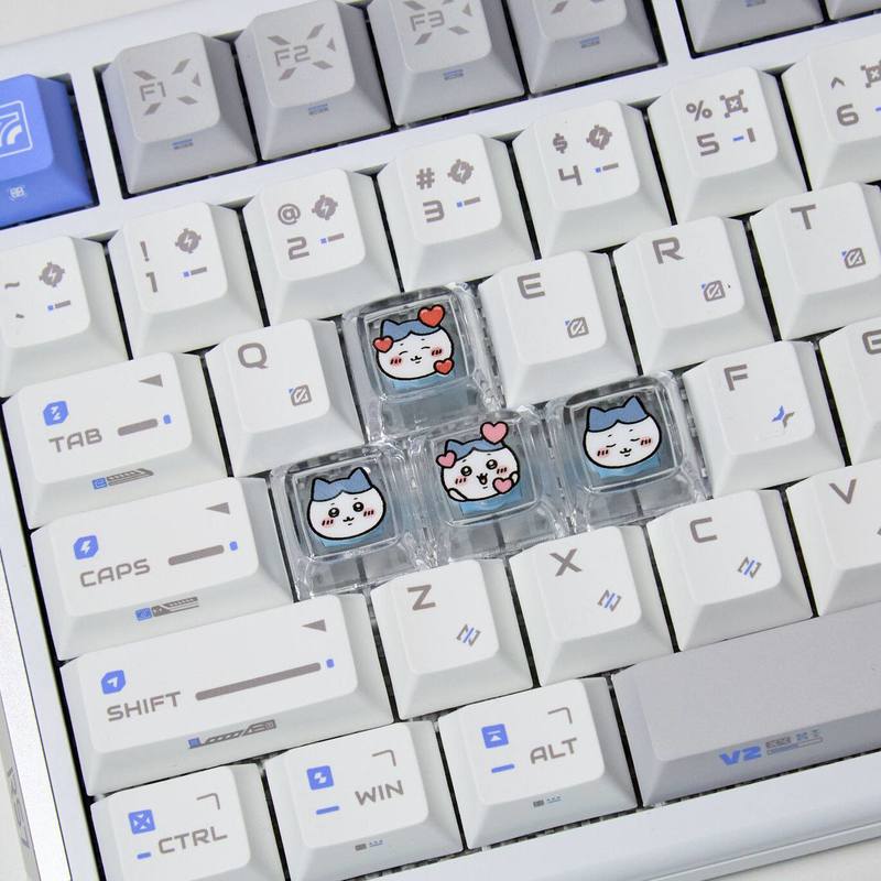 ชิคาวะ 4 ชิ้น คีย์แคปแบบโปร่งแ - Pc Gaming Aesthetic บทวิจารณ์และราคา