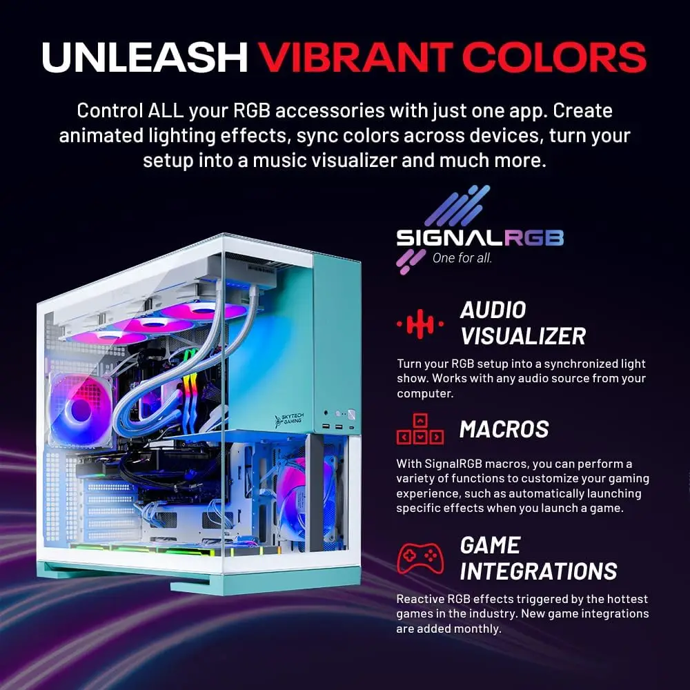 Skytech Gaming Aqua Desktop PC - Pc Gaming Nvidia 5080 บทวิจารณ์และราคา