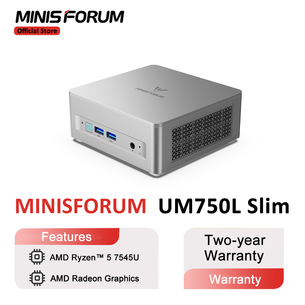 MINISFORUM Mini PC UM750L Slim - Pc Gaming Ryzen บทวิจารณ์และราคา