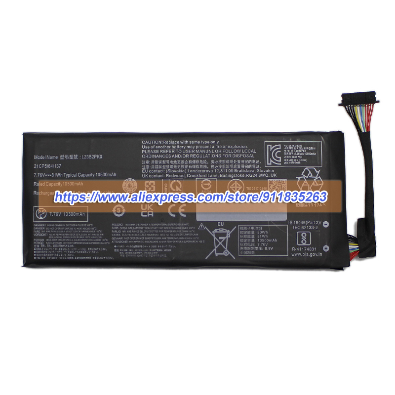 ใหม่ L23B2PK0 แบตเตอรี่ 7.76V  - Pc Gaming Lenovo Legion บทวิจารณ์และราคา