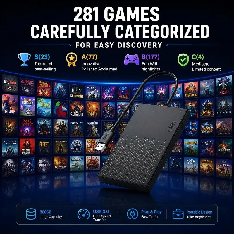 ZieBuddy ฮาร์ดไดรฟ์เกมแบบเสียบ - Pc Gaming Download บทวิจารณ์และราคา